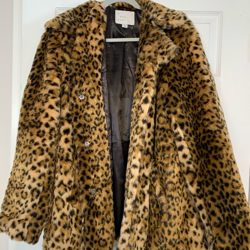 A New Day - Faux Fur Coat - XL